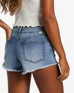 Billabong Lite Hearted Denim Shorts DARK DENIM (brqw) -billabong shop j226jlit billabongw brqw dtl3