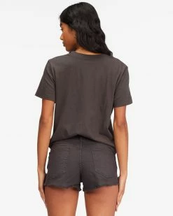 Billabong Lite Hearted Denim Shorts OFF BLACK (ofb) 8 Billabong Lite Hearted Denim Shorts OFF BLACK (ofb) -billabong shop j226jlit billabongw ofb bck1