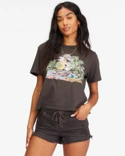Billabong Lite Hearted Denim Shorts OFF BLACK (ofb) 10 Billabong Lite Hearted Denim Shorts OFF BLACK (ofb) -billabong shop j226jlit billabongw ofb frt1 1