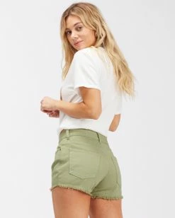 Billabong Drift Away Frayed Shorts AVOCADO (avo) 11 Billabong Drift Away Frayed Shorts AVOCADO (avo) -billabong shop j250ubdr billabongw avo bck1 1