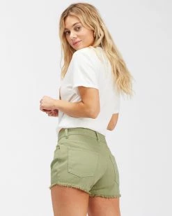 Billabong Drift Away Frayed Shorts AVOCADO (avo) 8 Billabong Drift Away Frayed Shorts AVOCADO (avo) -billabong shop j250ubdr billabongw avo bck1 2