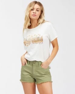 Billabong Drift Away Frayed Shorts AVOCADO (avo)