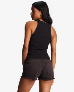Billabong Drift Away Frayed Shorts BLACK -billabong shop j250ubdr billabongw blk bck1 1