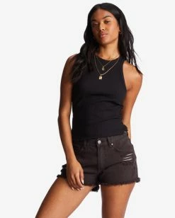 Billabong Drift Away Frayed Shorts BLACK 10 Billabong Drift Away Frayed Shorts BLACK -billabong shop j250ubdr billabongw blk frt1 1
