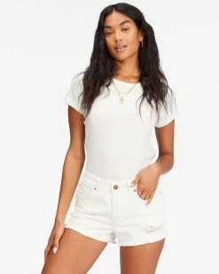 Billabong Drift Away Frayed Shorts SALT CRYSTAL 1 (sc1)