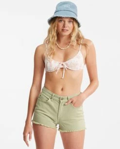 Billabong Drift Away Frayed Shorts LIGHT AVOCADO (tgq0) -billabong shop j250ubdr billabongw tgq0 frt1 1