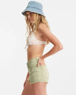 Billabong Drift Away Frayed Shorts LIGHT AVOCADO (tgq0) -billabong shop j250ubdr billabongw tgq0 sd1 3