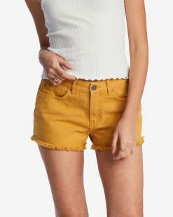 Billabong Drift Away Frayed Shorts GOLDIE (ykv0) -billabong shop j250ubdr billabongw ykv0 dtl1 1