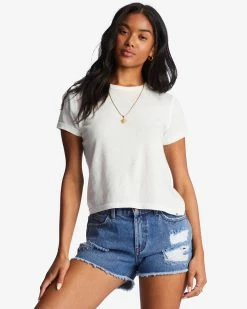 Billabong Drift Away Frayed Denim Shorts DARK DENIM (brqw)