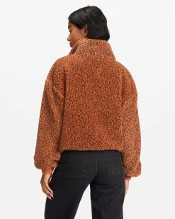 Billabong Time Off Half-Zip Fleece Pullover DESERT CLAY (clv0) -billabong shop j6413bti billabongw clv0 bck1