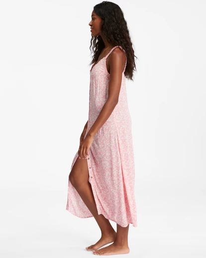 Billabong Sweet Edges Dress PINK SUNSET (mfz0) 5 Billabong Sweet Edges Dress PINK SUNSET (mfz0) - Image 5