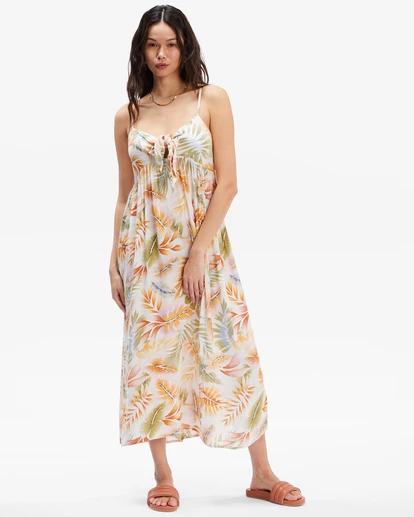 Billabong Twist It Dress WHITE/MULTI (wmu) 5 Billabong Twist It Dress WHITE/MULTI (wmu) - Image 5