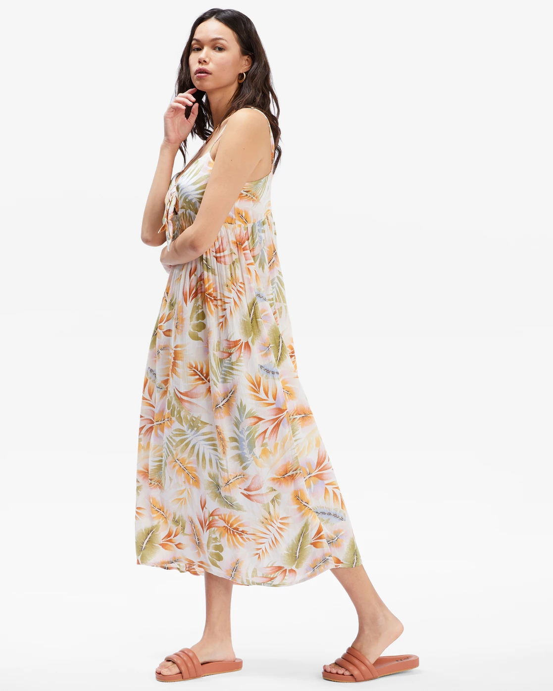 Billabong Twist It Dress WHITE/MULTI (wmu) 2 Billabong Twist It Dress WHITE/MULTI (wmu) - Image 2