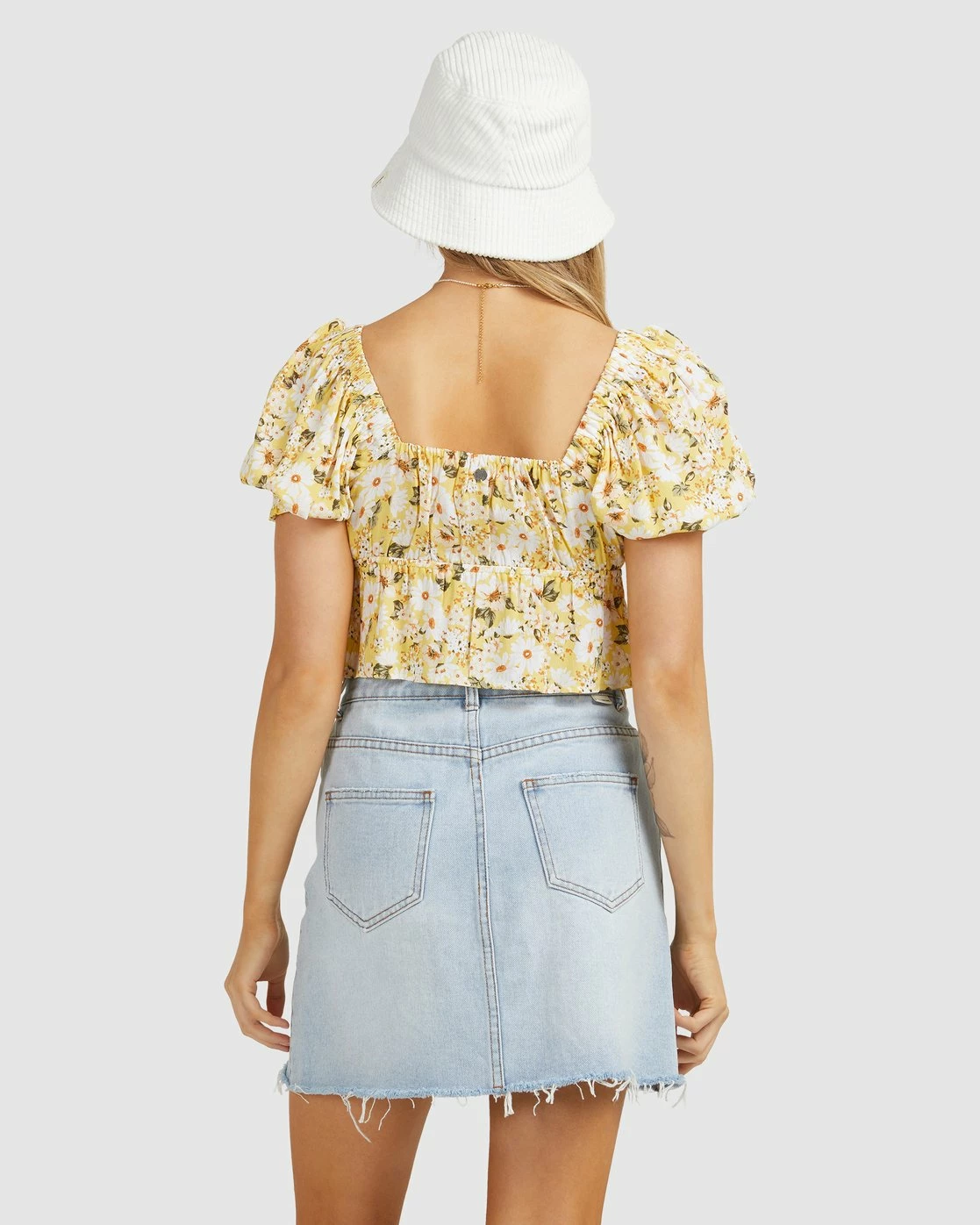 Billabong So Lucky Denim Mini Skirt AGED INDIGO (agi) 3 Billabong So Lucky Denim Mini Skirt AGED INDIGO (agi) - Image 3