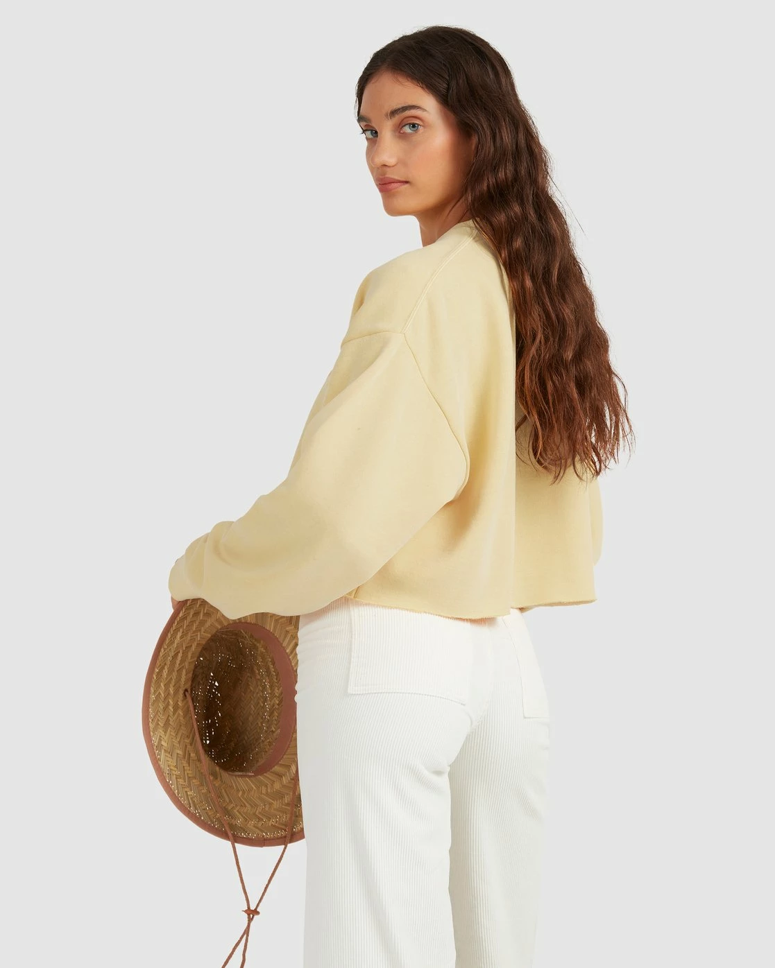 Billabong Hey Gday Cropped Crewneck Sweatshirt SUNBURST (srt) 5 Billabong Hey Gday Cropped Crewneck Sweatshirt SUNBURST (srt) - Image 5