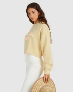 Billabong Hey Gday Cropped Crewneck Sweatshirt SUNBURST (srt) 9 Billabong Hey Gday Cropped Crewneck Sweatshirt SUNBURST (srt) -billabong shop ubjft00103 billabongw srt sd1