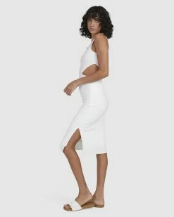 Billabong Sunup Bodycon Midi Dress SALT CRYSTAL (scs) 9 Billabong Sunup Bodycon Midi Dress SALT CRYSTAL (scs) -billabong shop ubjkd00113 billabongw scs sd1
