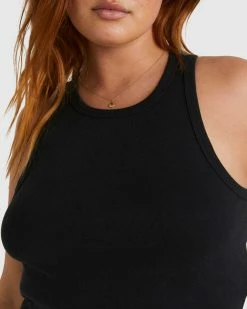 Billabong Jessie Tank Top BLACK -billabong shop ubjkt00115 billabongw blk dtl1