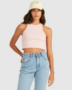 Billabong Jessie Tank Top PALE PINK (ppi) -billabong shop ubjkt00115 billabongw ppi frt1 1