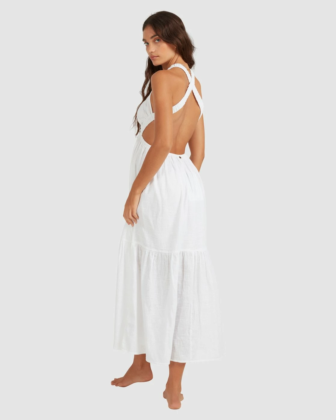 Billabong Shore Thing Maxi Dress WHITE (wht) 4 Billabong Shore Thing Maxi Dress WHITE (wht) - Image 4