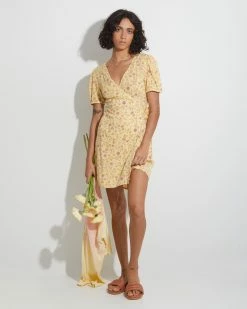 Billabong Sunlit Wrap Dress YELLOW (yel)