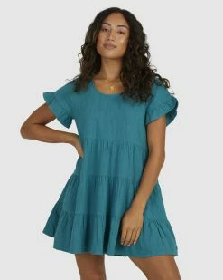 Billabong Pixie Babydoll Dress BAYOU (bqj0)