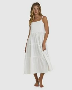 Billabong Lost Love Maxi Dress WHITE (wht)