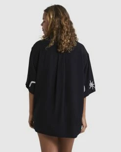 Billabong Otis Boomerang Short Sleeve Shirt BLACK -billabong shop ubjwt00188 billabongw blk bck1