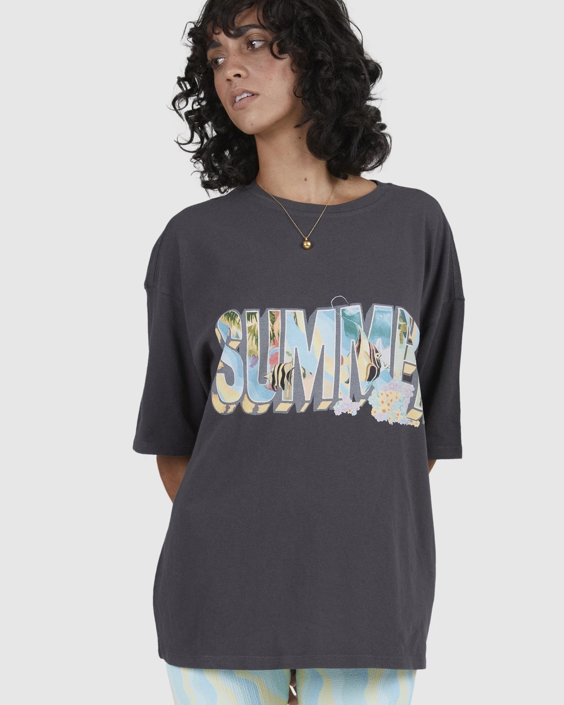 Billabong Waves For Dayz Boyfriend T-Shirt OFF BLACK (ofb) 6 Billabong Waves For Dayz Boyfriend T-Shirt OFF BLACK (ofb) - Image 6