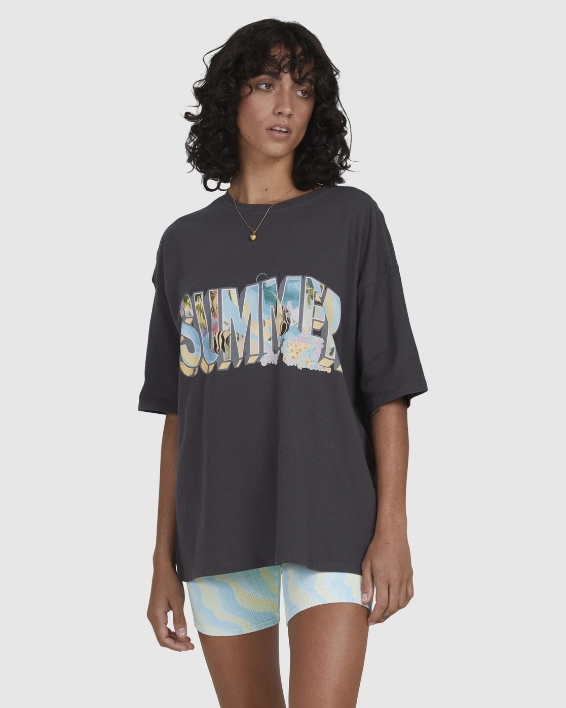 Billabong Waves For Dayz Boyfriend T-Shirt OFF BLACK (ofb) 2 Billabong Waves For Dayz Boyfriend T-Shirt OFF BLACK (ofb) - Image 2