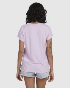Billabong One Wave Burnout T-Shirt ORCHID (orc) -billabong shop ubjzt00165 billabongw orc bck1