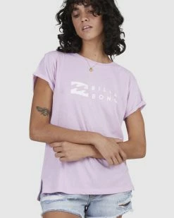 Billabong One Wave Burnout T-Shirt ORCHID (orc) -billabong shop ubjzt00165 billabongw orc dtl1