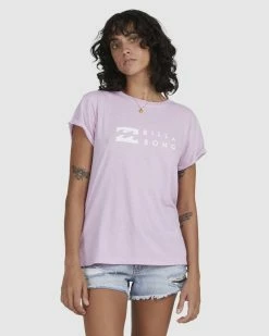 Billabong One Wave Burnout T-Shirt ORCHID (orc) -billabong shop ubjzt00165 billabongw orc frt2