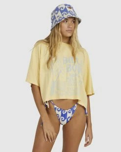 Billabong Hula Hut Crop Oversized T-Shirt SOL RISE (yer0)