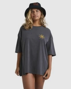 Billabong Otis Sunrise Oversized T-Shirt WASHED BLACK (kqcw)
