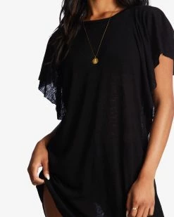 Billabong Out For Waves Cover-Up Dress BLACK PEBBLE (bpb) 10 Billabong Out For Waves Cover-Up Dress BLACK PEBBLE (bpb) -billabong shop xv07tbou billabongw bpb dtl1