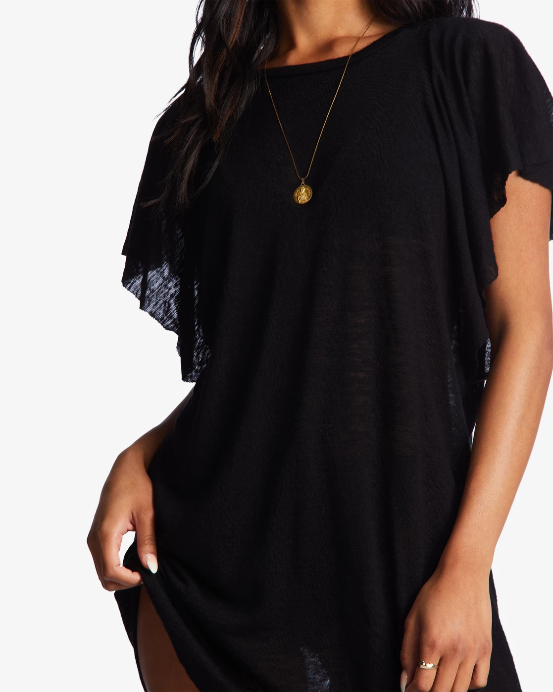 Billabong Out For Waves Cover-Up Dress BLACK PEBBLE (bpb) 5 Billabong Out For Waves Cover-Up Dress BLACK PEBBLE (bpb) - Image 5