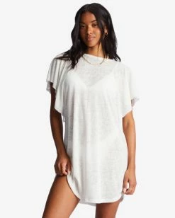 Billabong Out For Waves Cover-Up Dress SALT CRYSTAL 2 (sc2) 10 Billabong Out For Waves Cover-Up Dress SALT CRYSTAL 2 (sc2) -billabong shop xv07tbou billabongw sc2 frt1 3