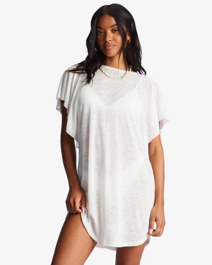 Billabong Out For Waves Cover-Up Dress SALT CRYSTAL 2 (sc2) 5 Billabong Out For Waves Cover-Up Dress SALT CRYSTAL 2 (sc2) - Image 5