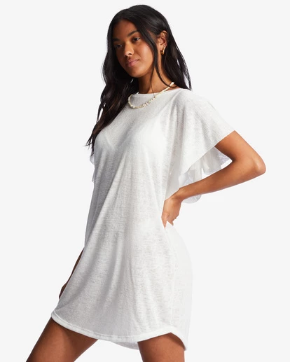 Billabong Out For Waves Cover-Up Dress SALT CRYSTAL 2 (sc2) 6 Billabong Out For Waves Cover-Up Dress SALT CRYSTAL 2 (sc2) - Image 6
